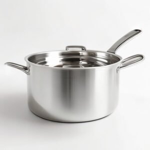 Home 3 quart multi ply saucepan