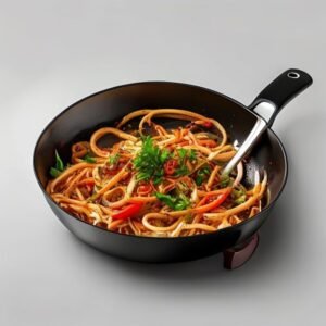 flat bottom stir fry pan 12 inch